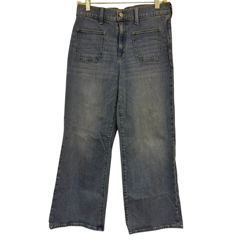 J. Crew Wide Leg Crop Jeans Blue Size 26